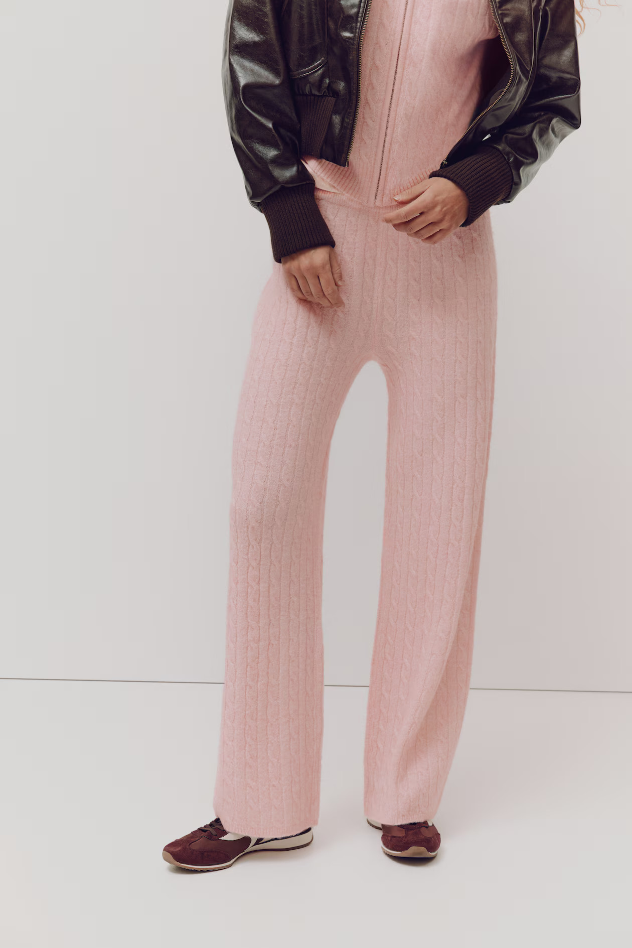 Cable-knit trousers | H&M (UK, MY, IN, SG, PH, TW, HK)