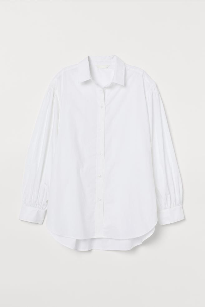 Wide-cut Balloon-sleeved Shirt | H&M (US)