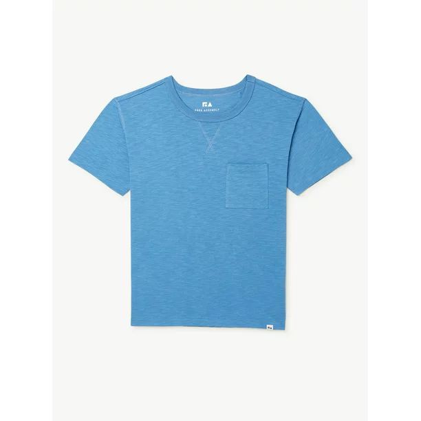 Free Assembly Boys Short Sleeve Pocket T-Shirt, Sizes 4-18 | Walmart (US)