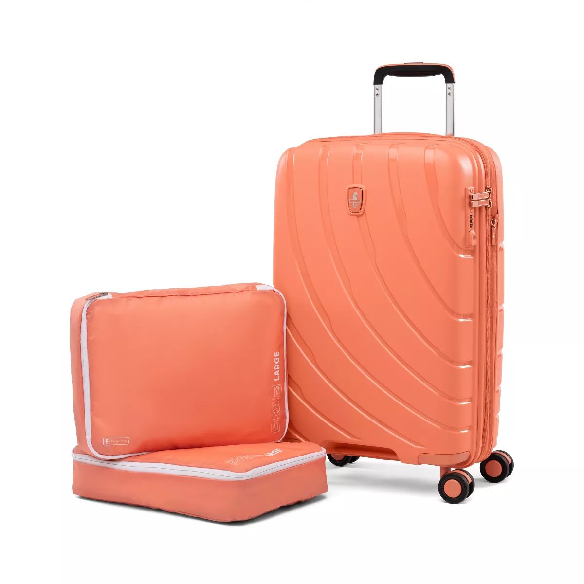 Atlantic® 3 Pc Luggage Set - Carry-on Exp Hardside Spinner & 2 Large Washable Packing Cubes | Target