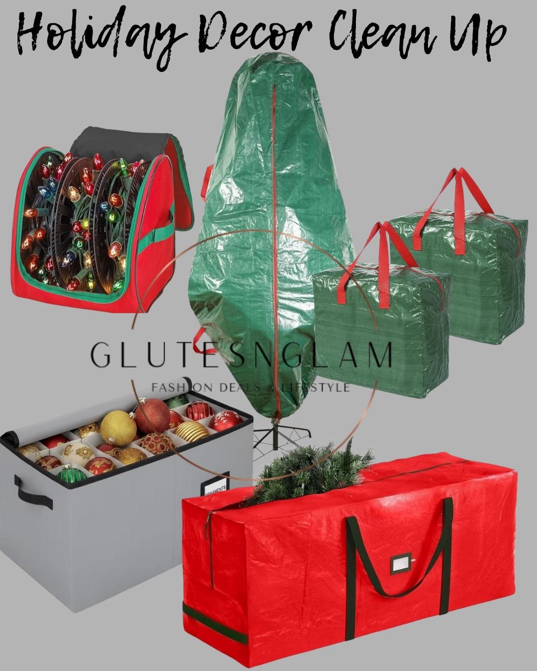 Holiday decor clean up! Holiday decor storage, holiday decor, Christmas tree storage, Christmas decor storage bins, wrapping paper bin, organization bins, holiday decor storage  

#LTKHoliday #LTKHome #LTKSeasonal