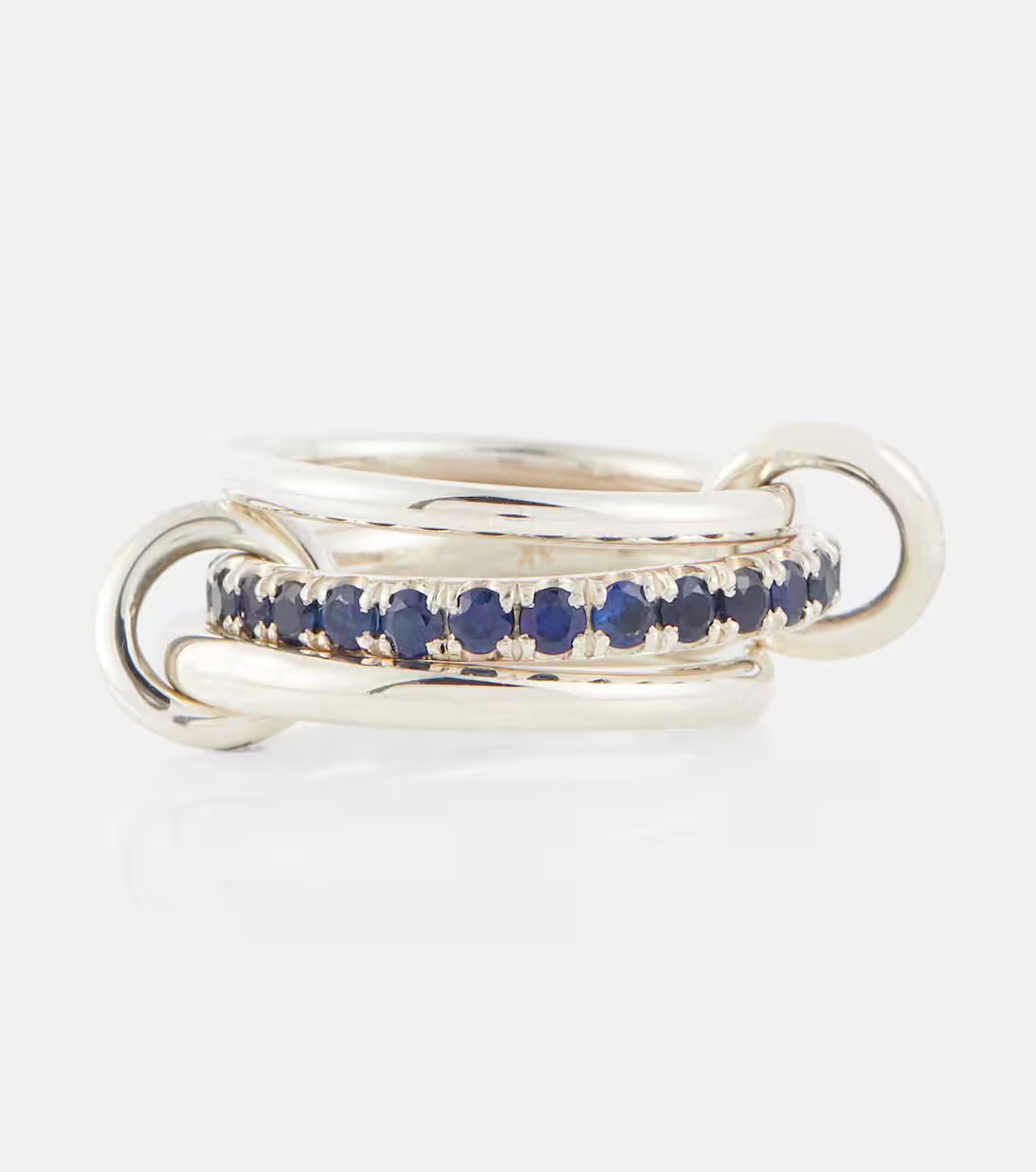 Petunia sterling silver ring with sapphires | Mytheresa (UK)