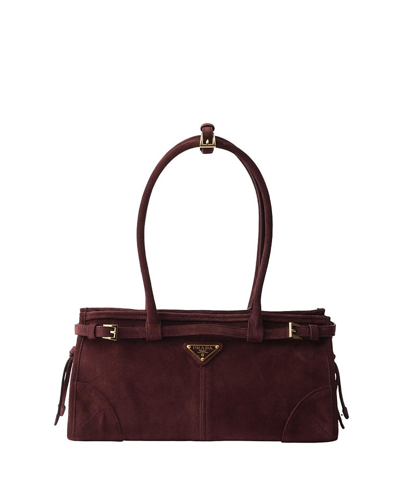 Prada Bonnie Medium Suede Handbag | Bloomingdale's (US)
