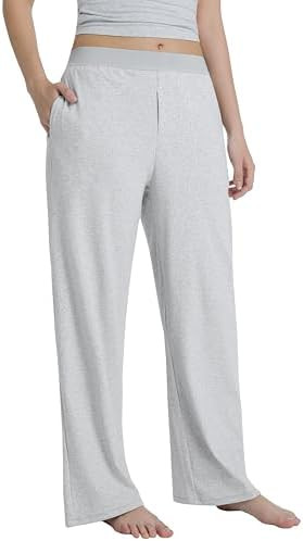 Abonlen Lightweight Loose Pants for Women Casual Lounge Pants Athletic Joggers Yoga Pants with Po... | Amazon (US)