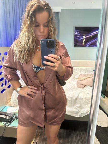 Pjs, bathing suit cover up, date night outfit.. the options are endless with this satin set for under $30

#LTKSeasonal #LTKsalealert #LTKfindsunder50