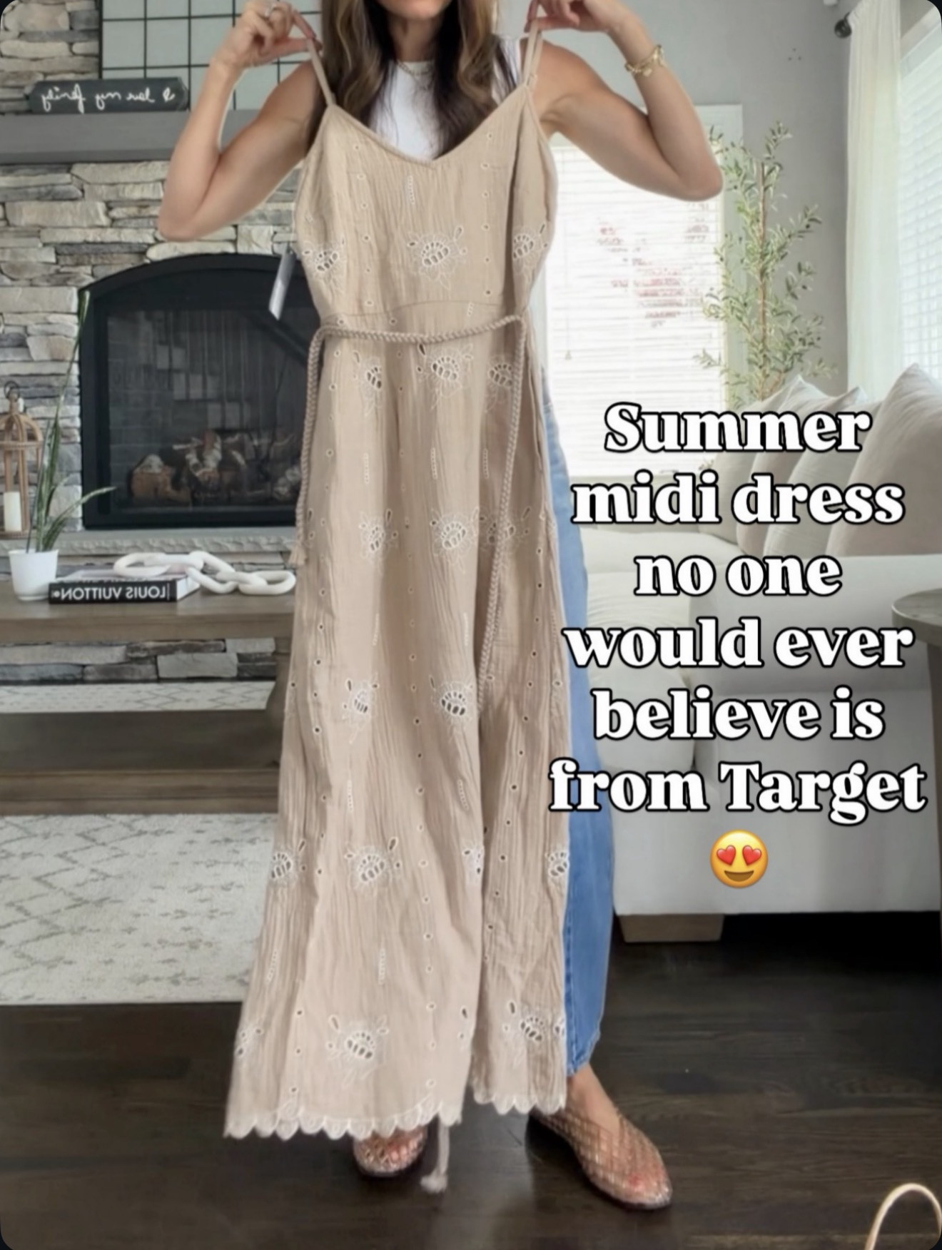 This Target midi dress looks SO much more expensive than it is. The prettiest summer dress for brunch, vacation, weddings… everything. 😍 wearing size xs

#LTKOver40 #LTKSeasonal #LTKootd