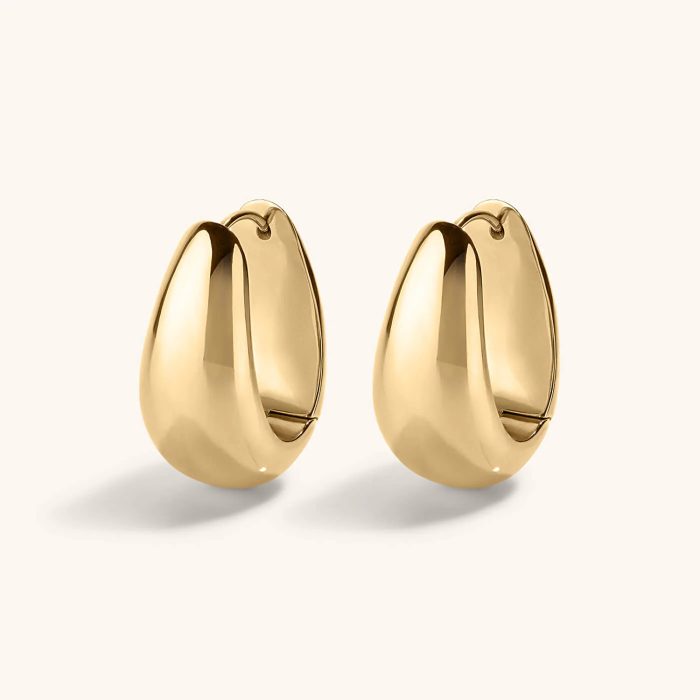 Dewdrop Hoops in Titanium | Maison Miru