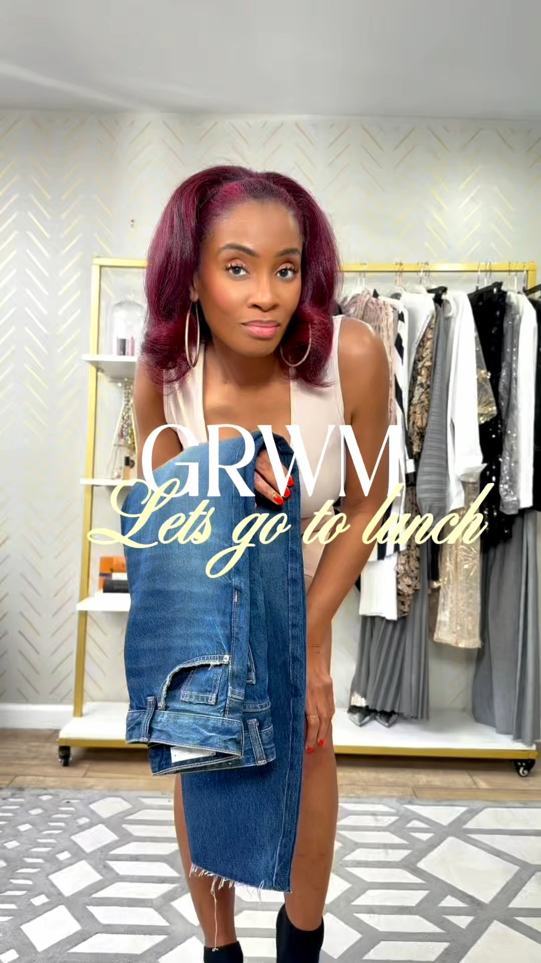 Barrel jeans, sequins, blazer, boots! The perfect lunch look, or weekend or after work, or work look! 

#LTKgrwm #LTKOver40 #LTKdayinmylife