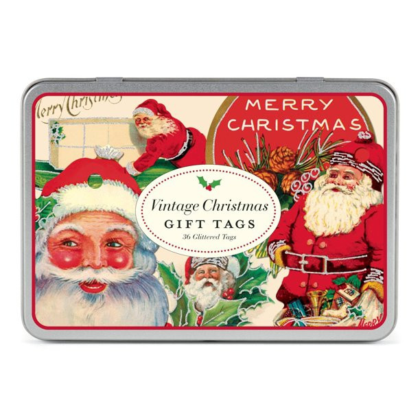 "BcTlyInc Glitter Gift Tags Vintage Christmas, 36 Assorted Gift Tags, 36 assorted gift tags packa... | Walmart (US)