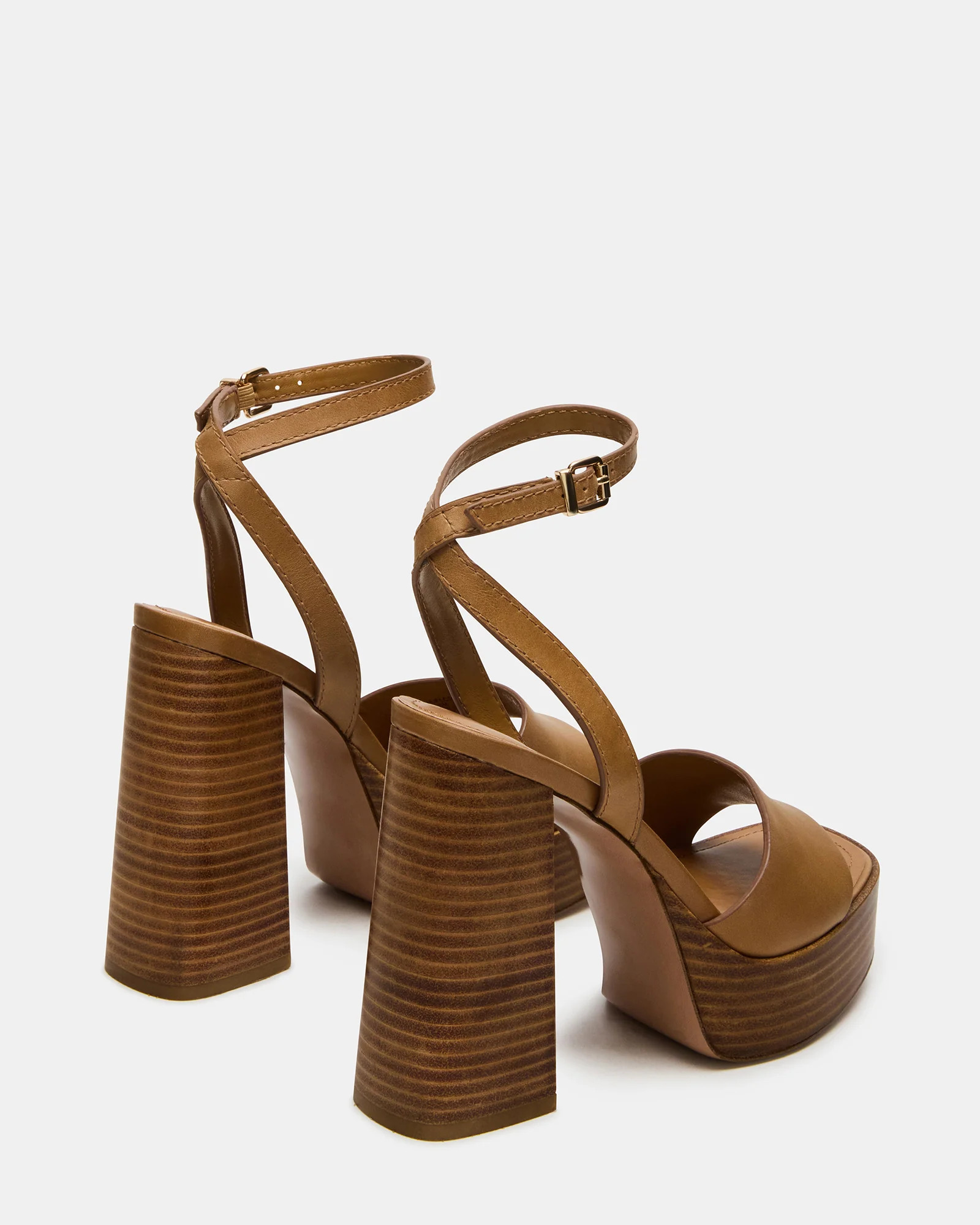 FLORIA Banana Leather Women's Platform Square-Toe Block Heel | Steve Madden (US)