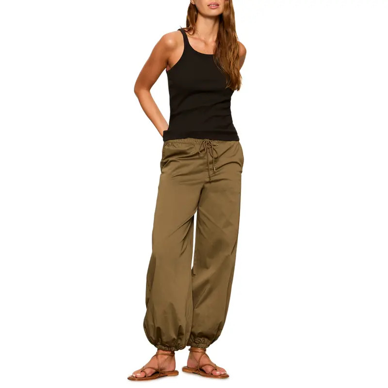 Sanctuary Float On Stretch Cotton Balloon Pants in Toasted Coconut Brown at Nordstrom, Size X-Small | Nordstrom