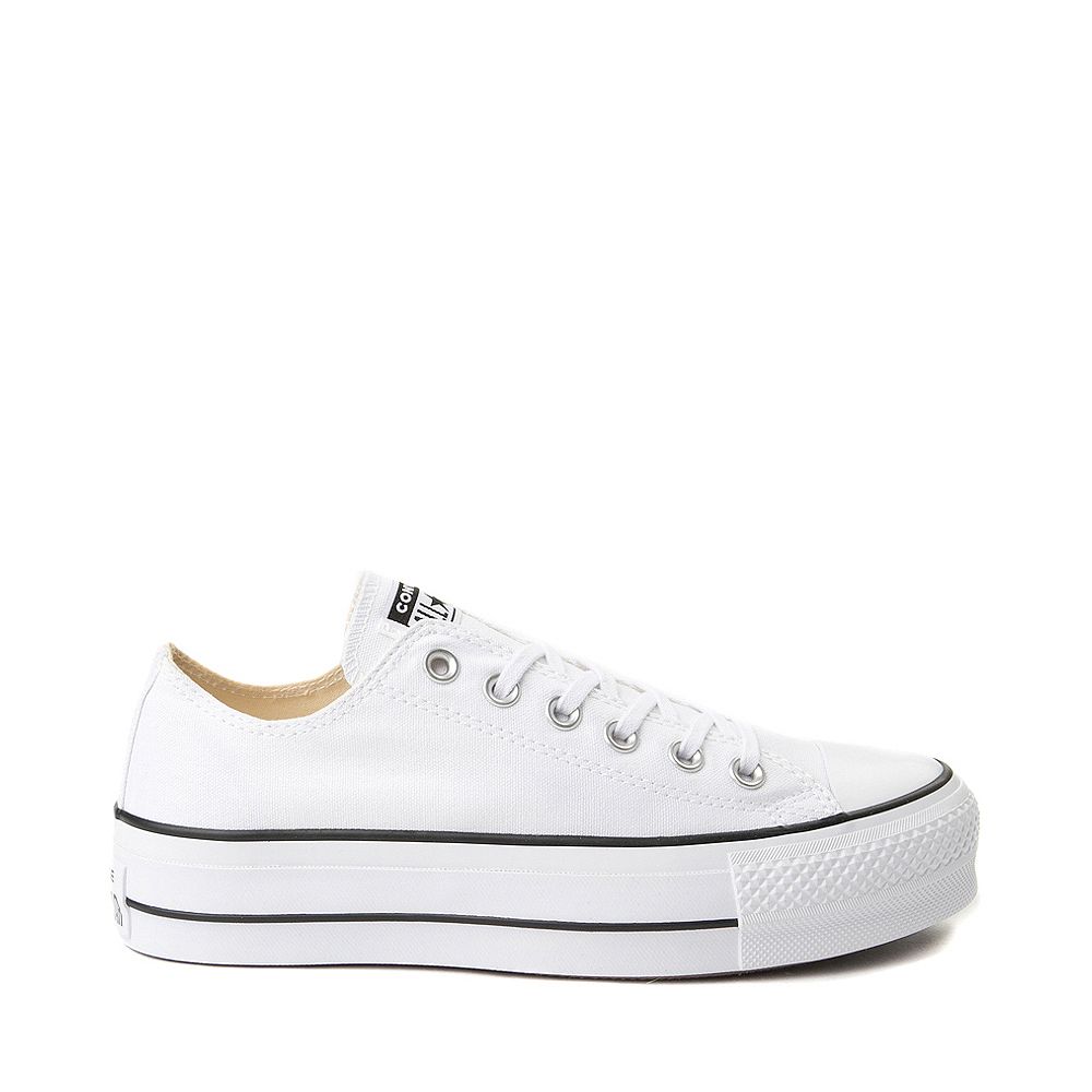 Womens Converse Chuck Taylor All Star Lo Platform Sneaker - White | Journeys