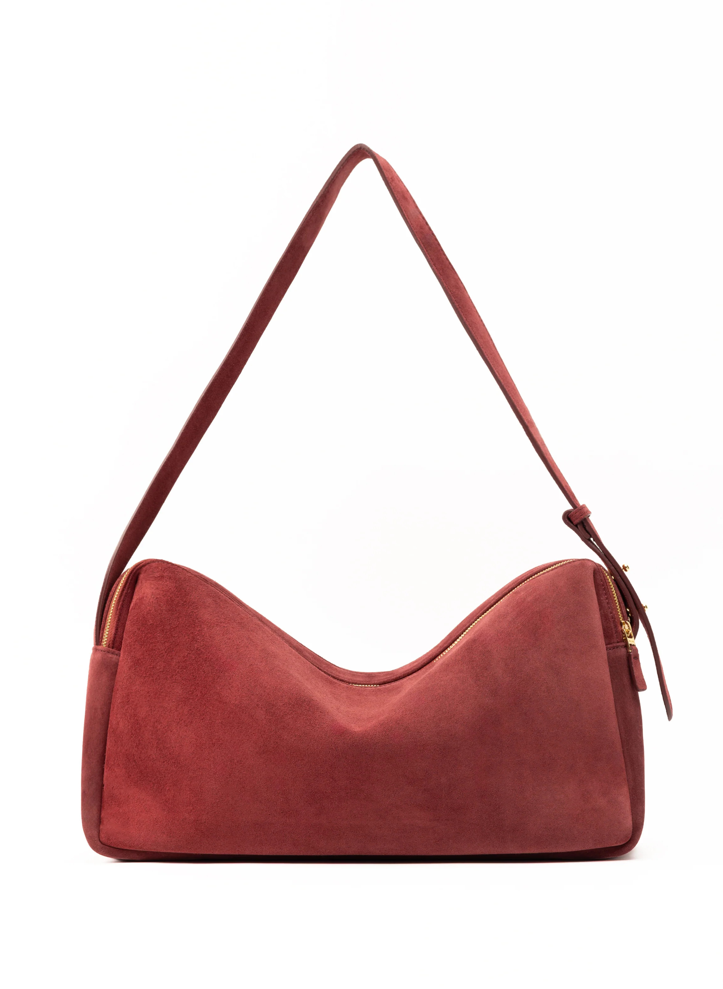 Trousse Large Suede Burgundy - Trendy Work Bags - Elleme | Elleme