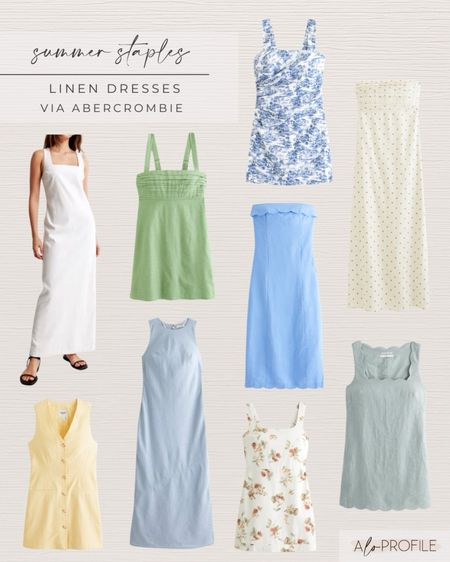 Linen dress for summer 🤍