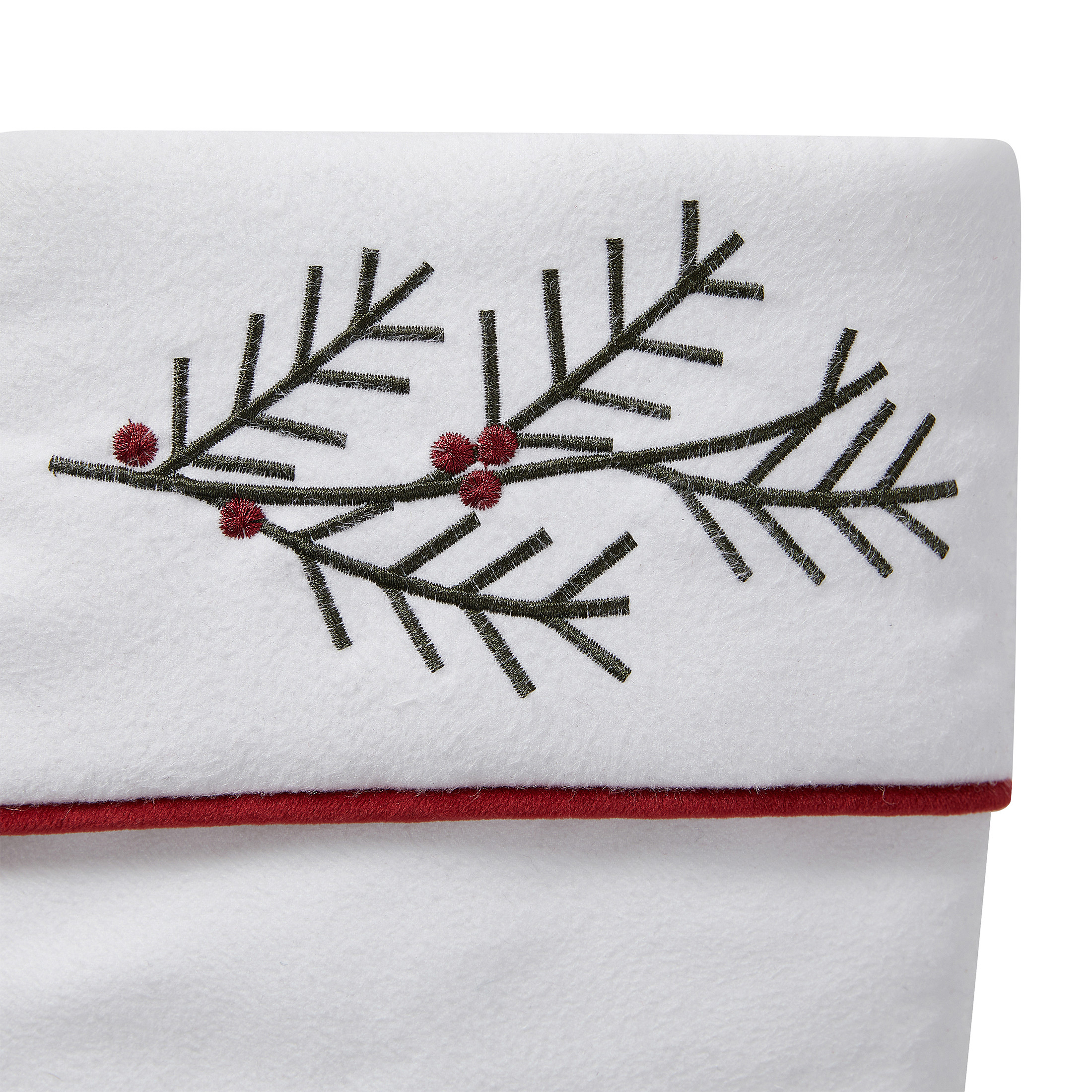 My Texas House Conroe Multi Embroidered Mistletoe Christmas Stockings, 20" x 10" (2 Count) | Walmart (US)