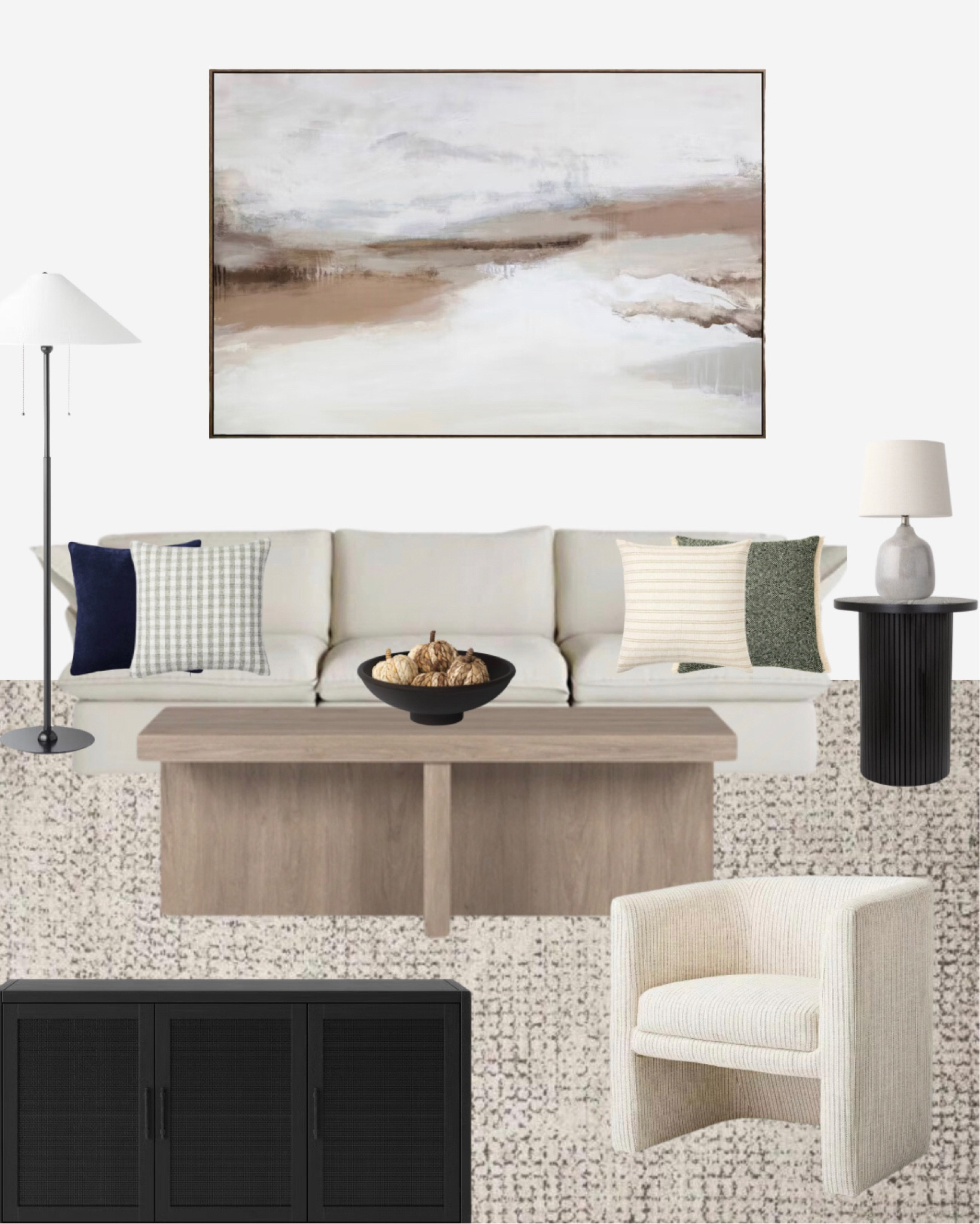 "Cozy up this fall with a modern living room refresh featuring warm beige undertones! 🍂✨ This space blends seasonal charm with sleek, minimalist design—perfect for those cool autumn evenings. Ready to transform your home? Shop all my fall favorites on LTK! 🛋️ #FallHomeDecor #ModernLivingRoom #BeigeAesthetic #SeasonalStyle #LTKHome #InteriorDesign

 Fall modern living room design  
Beige living room  
Beige sofa 
Floor lamp
Beige sofa chair 
Wooden coffee table
Modern coffee table 
Black side table
Black modern table 
Black cabinet 
Black modern cabinet 
Beige area rug 
Fall living room 
Fall decor 
Cozy fall home decor  
Target home decor  
Wayfair furniture  
Studio McGee collection  
Neutral living room ideas  
Fall interior design trends  
Modern living room decor  
Studio McGee Target collab  
Wayfair fall furniture  
Fall decor ideas 2024  
Beige home accents  
Modern minimalist fall decor  
Shop home decor LTK  
Studio McGee fall collection  
Target living room pieces  
Wayfair modern home styles

#LTKStyleTip #LTKHome #LTKFallSale