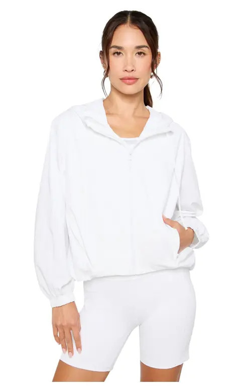Fabletics All Day Jacket in Classic White at Nordstrom, Size X-Large | Nordstrom