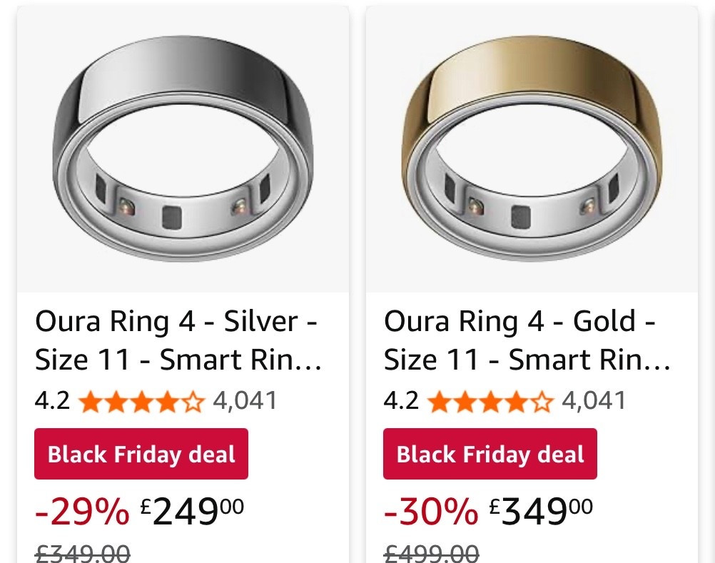 Oura ring finally discounted 30% off today be quick sizes sell out so fast! 



#blackfridaydeals #amazondeals #ouraring

#LTKsale #LTKCyberWeek #LTKgiftguide