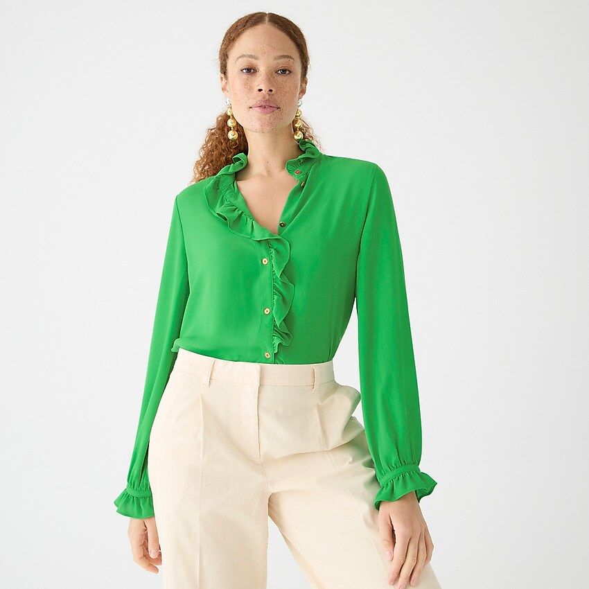 Drapey cottage top | J.Crew US