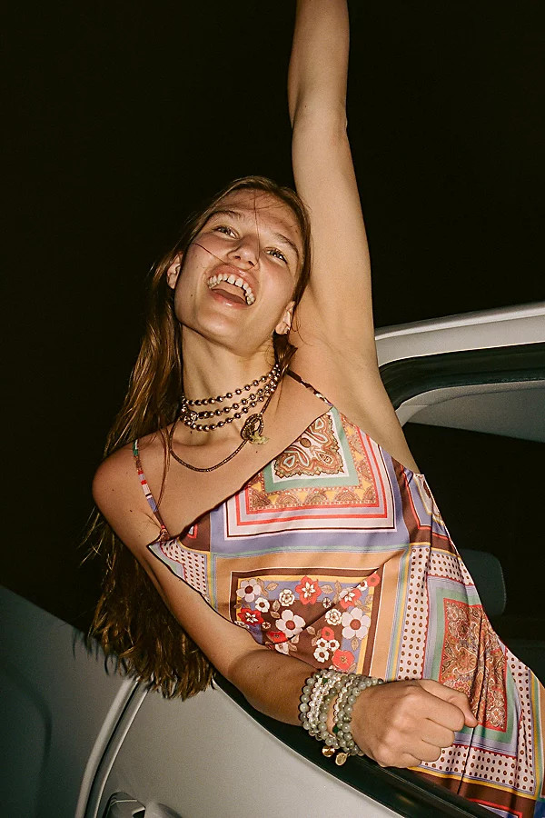 UO Mallory Cowl Neck Slip Dress | Urban Outfitters (US and RoW)