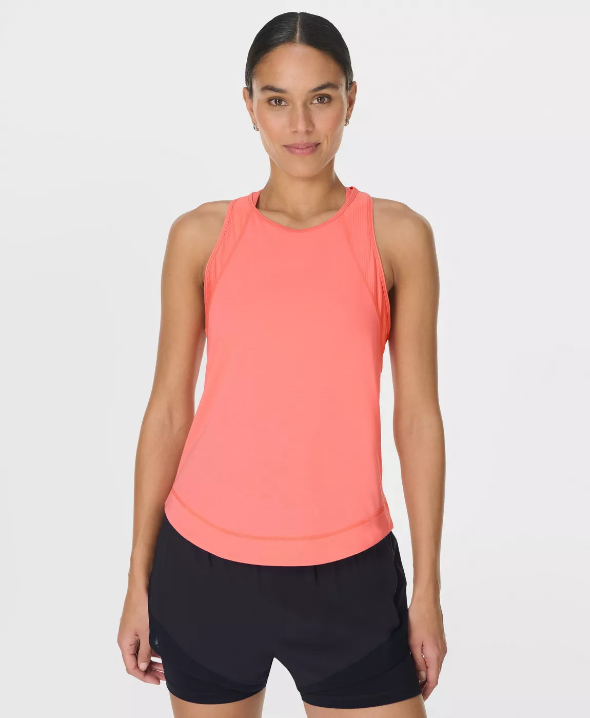 Breathe Easy Mesh Run Tank - Melon Pink | Women's Tanks | Sweaty Betty | Sweaty Betty UK