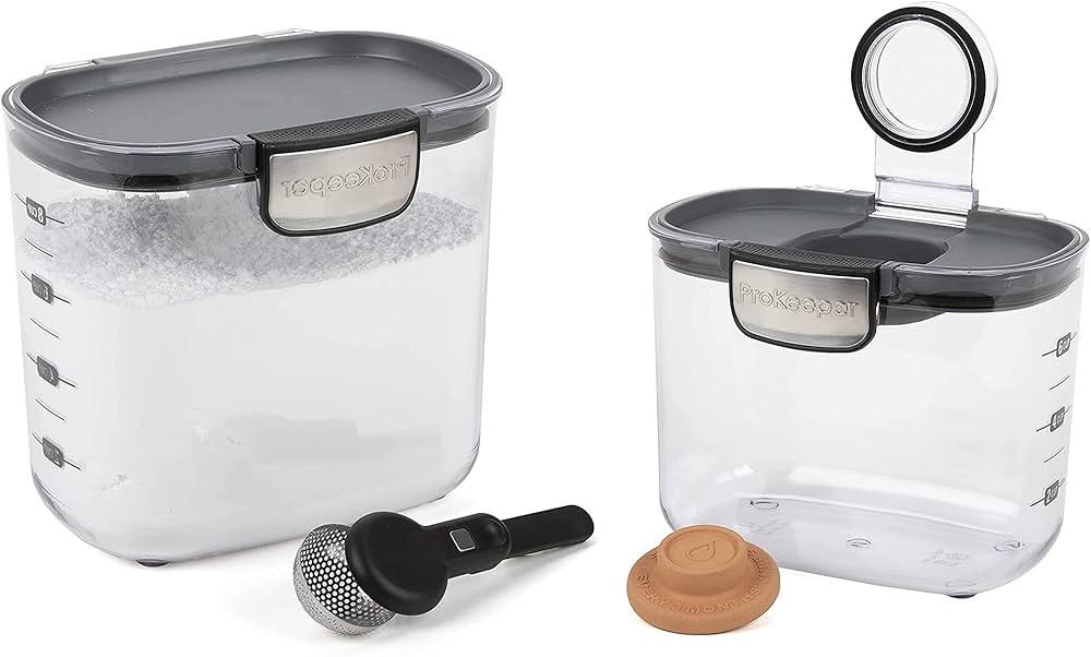 Progressive International ProKeeper+ Clear Plastic Airtight Food Baker's Kitchen Storage Organiza... | Amazon (US)