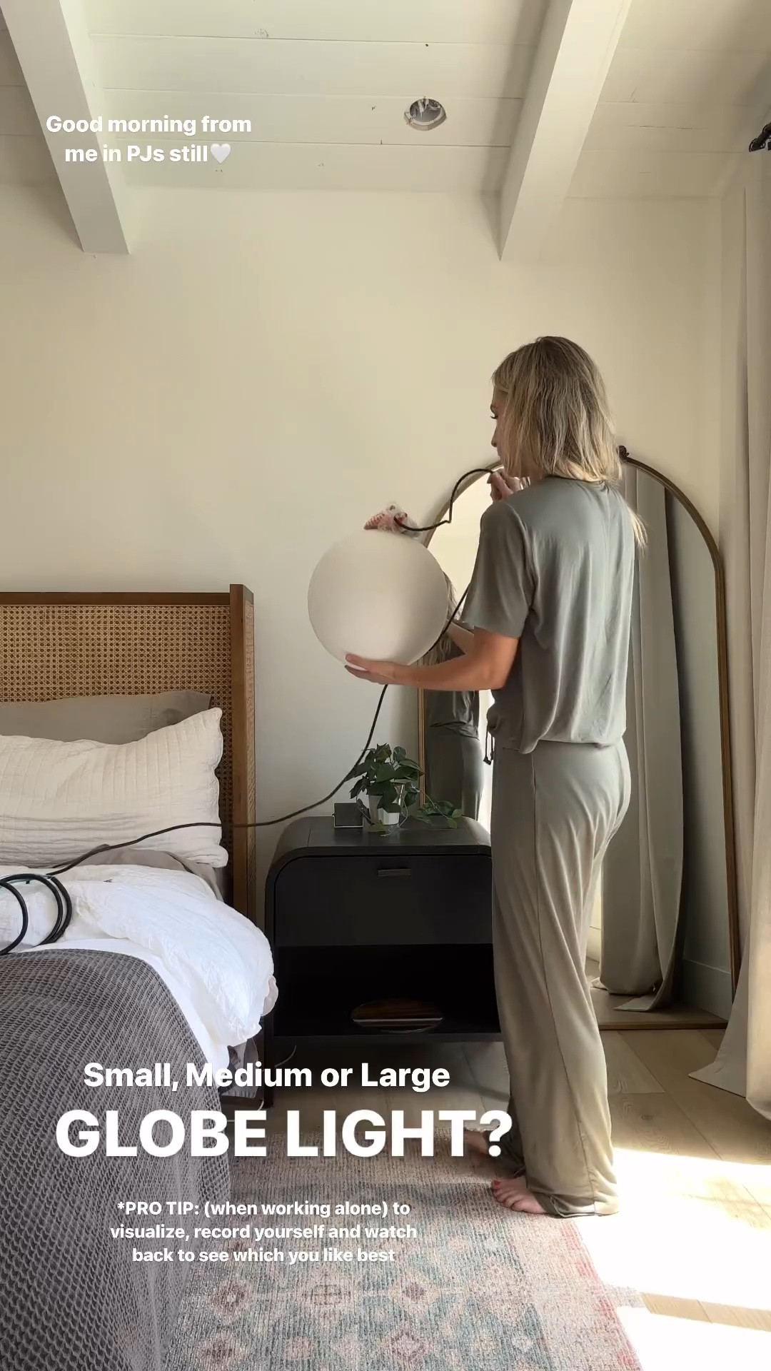 Trying to decide if I should go with  small, medium, or large pendants next to my bed!! Linking the lights I ordered. 

#LTKFind #LTKstyletip #LTKhome