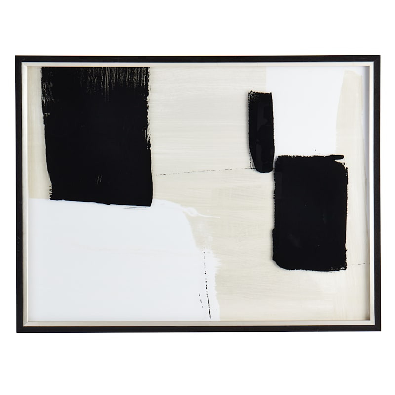 Crosby St. Framed Abstract Canvas Wall Art, 42x32 | At Home