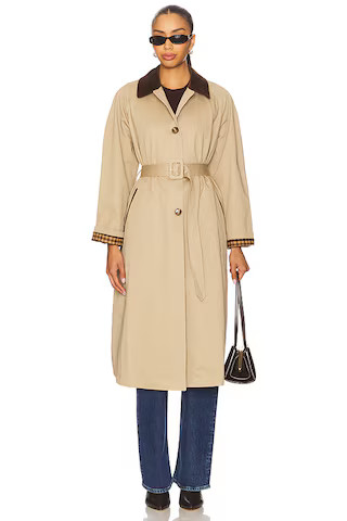 Beatriz Trench Coat in Khaki | Revolve Clothing (Global)