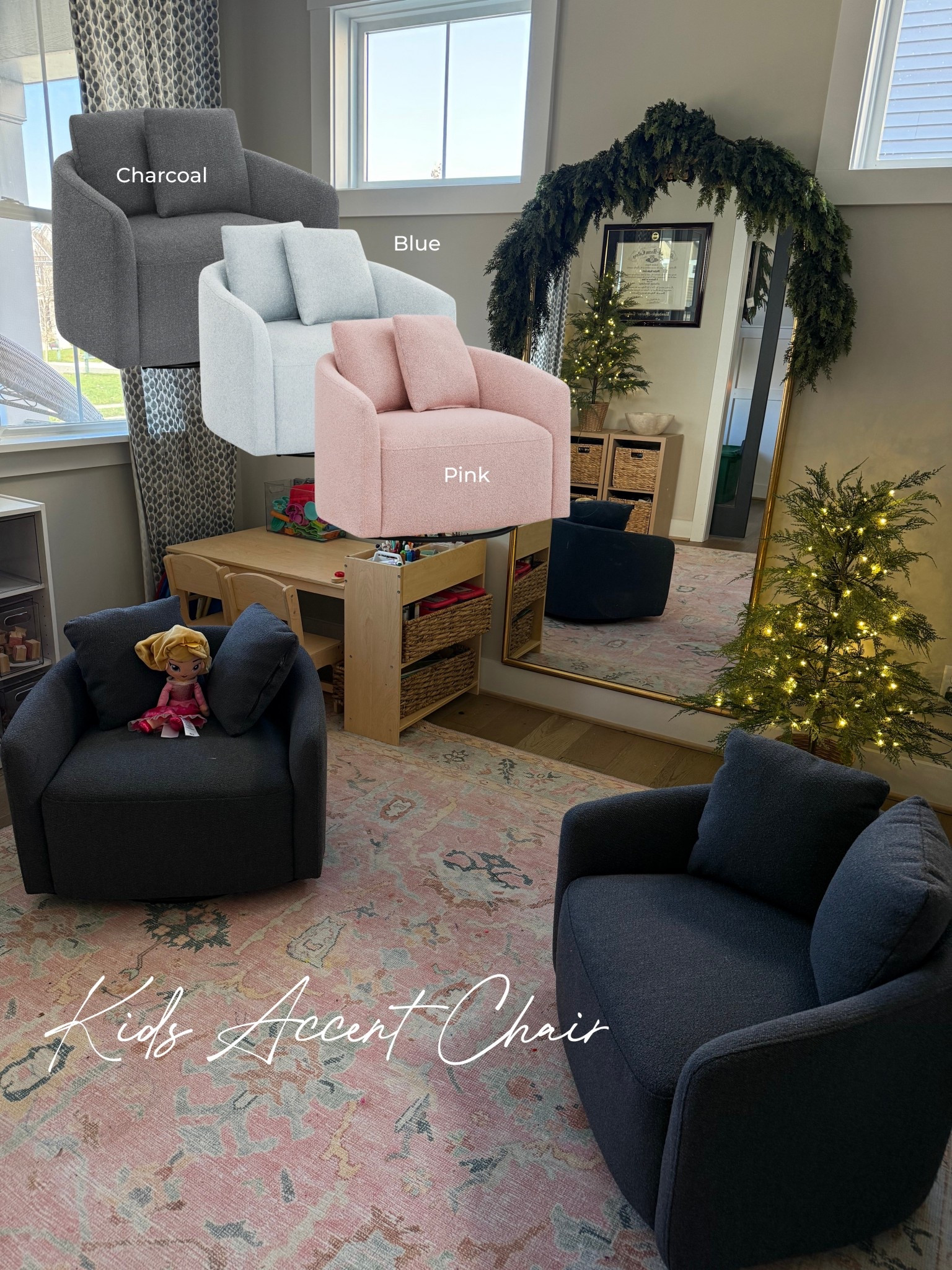 Kids accent chair 🤍✨we also have the adult version and it’s one of my favorite chairs 

#LTKKids #LTKmomlife #LTKHome