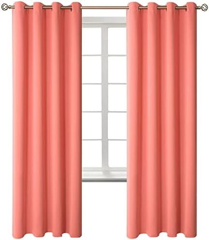 BGment Blackout Curtains for Bedroom - Grommet Thermal Insulated Room Darkening Curtains for Livi... | Amazon (US)