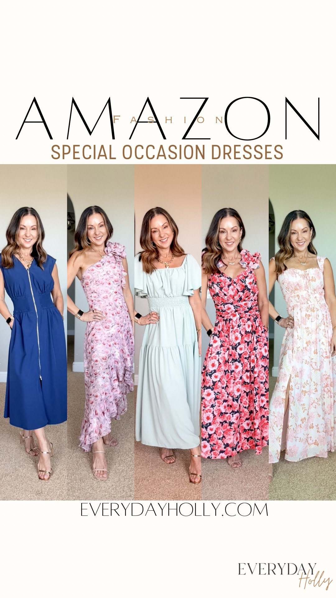Sale on Amazon Spring Summer special occasion dresses. All size small or size 6. 
Enter codes at checkout and discounts will show up on the final checkout page. 

Dress 1 - 35% off (15% off + 20% off code J8C5Y5Y9)
Dress 3 - 10% off code RQGA6AT8
Dress 4 - $8 off + 10% off code L8PZ5V2I
Dress 5 - 40% off code 09MOVUGC


clear two strap heels & neutral heels TTS, nip covers, wedding, baby shower, tea party, vacation, resort, bridal shower. Mother's day, graduation


#LTKPetite #LTKFindsUnder50 #LTKSaleAlert