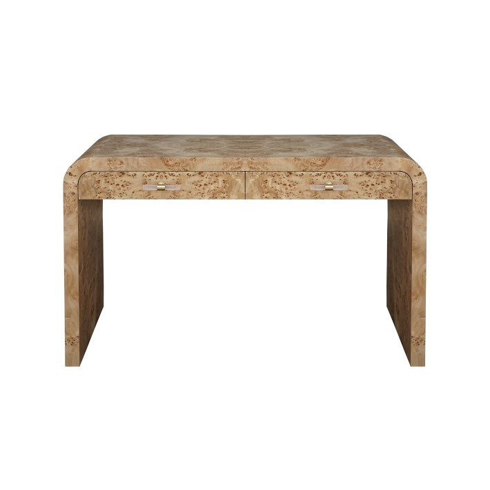 Holland Desk, 50, Wood, Light Burled Wood | Williams-Sonoma