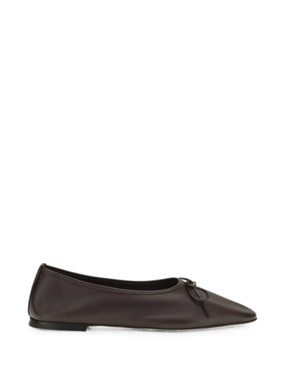 Gala bow-detail leather ballet flats | Farfetch Global