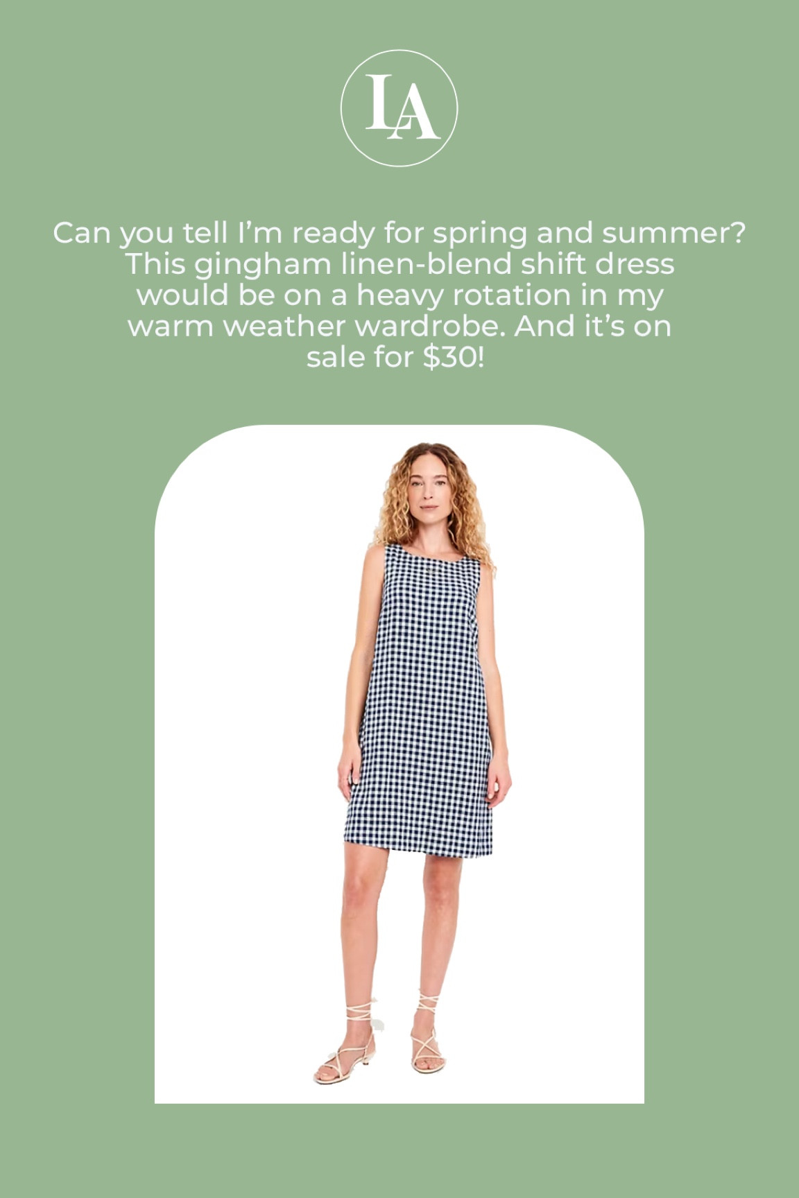 Gingham linen shift dress 

#LTKFindsUnder50 #LTKSeasonal #LTKStyleTip