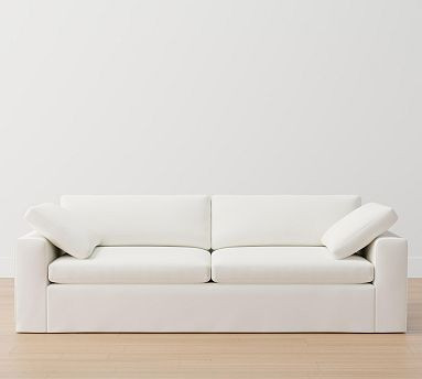 Dream Square Wide Arm Slipcovered Sofa | Pottery Barn (US)