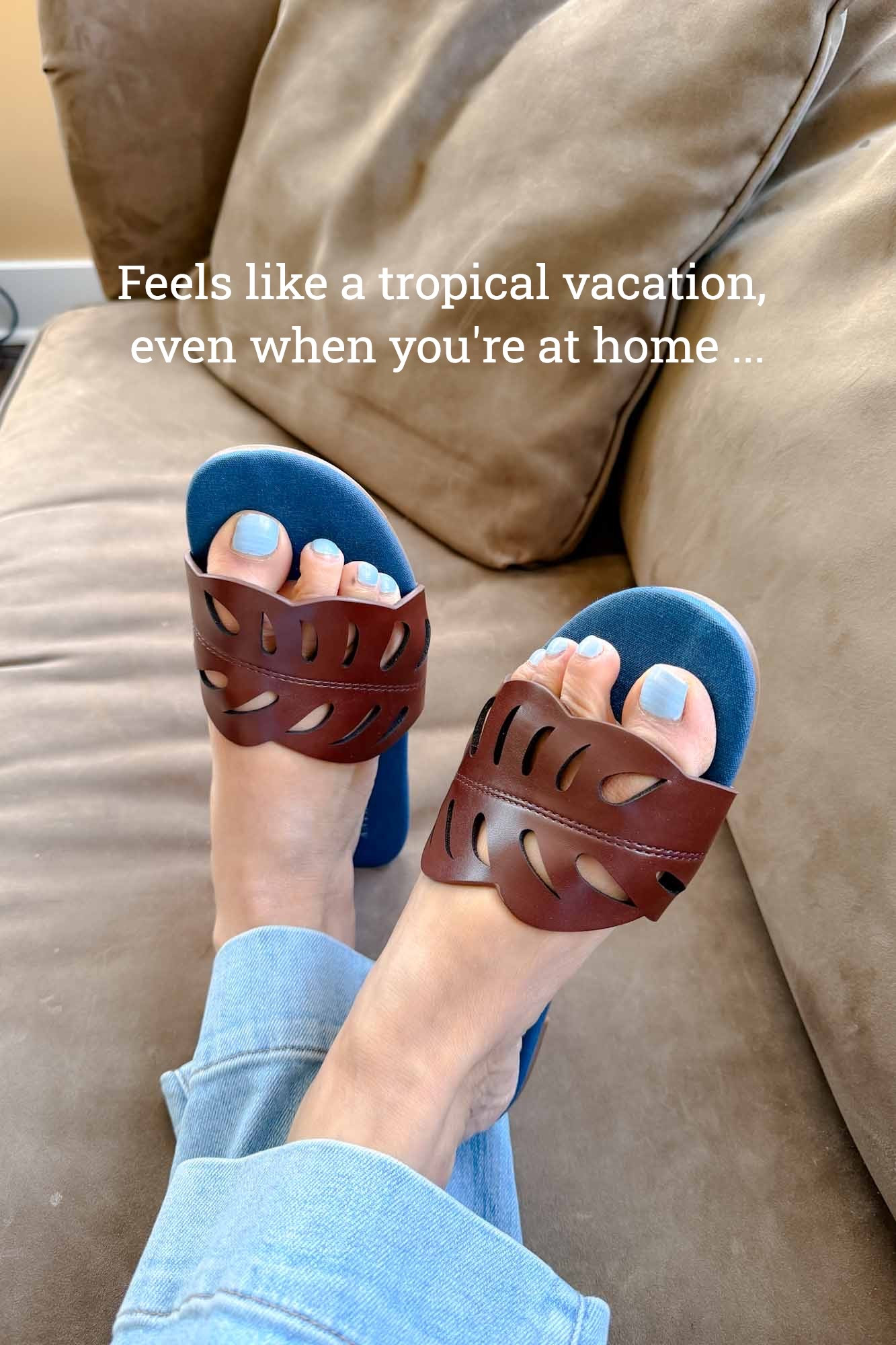 These cute palm leaf slides are on sale for a limited time. I'm wearing my usual size 7.  (Note: these feelmore like flip flops/slippers than walking sandals perfect for the pool or beach) 💙 Nipa 

#sandals #vacationshoes #slidesandqls

#LTKSaleAlert #LTKSwim #LTKTravel