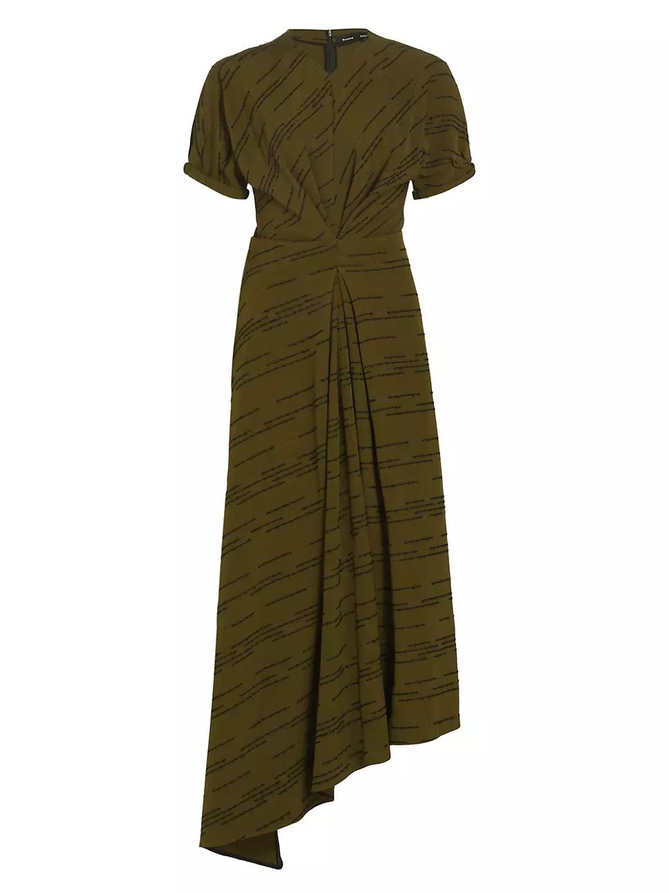 Proenza Schouler Textured Stripe Asymmetric Dress | Saks Fifth Avenue