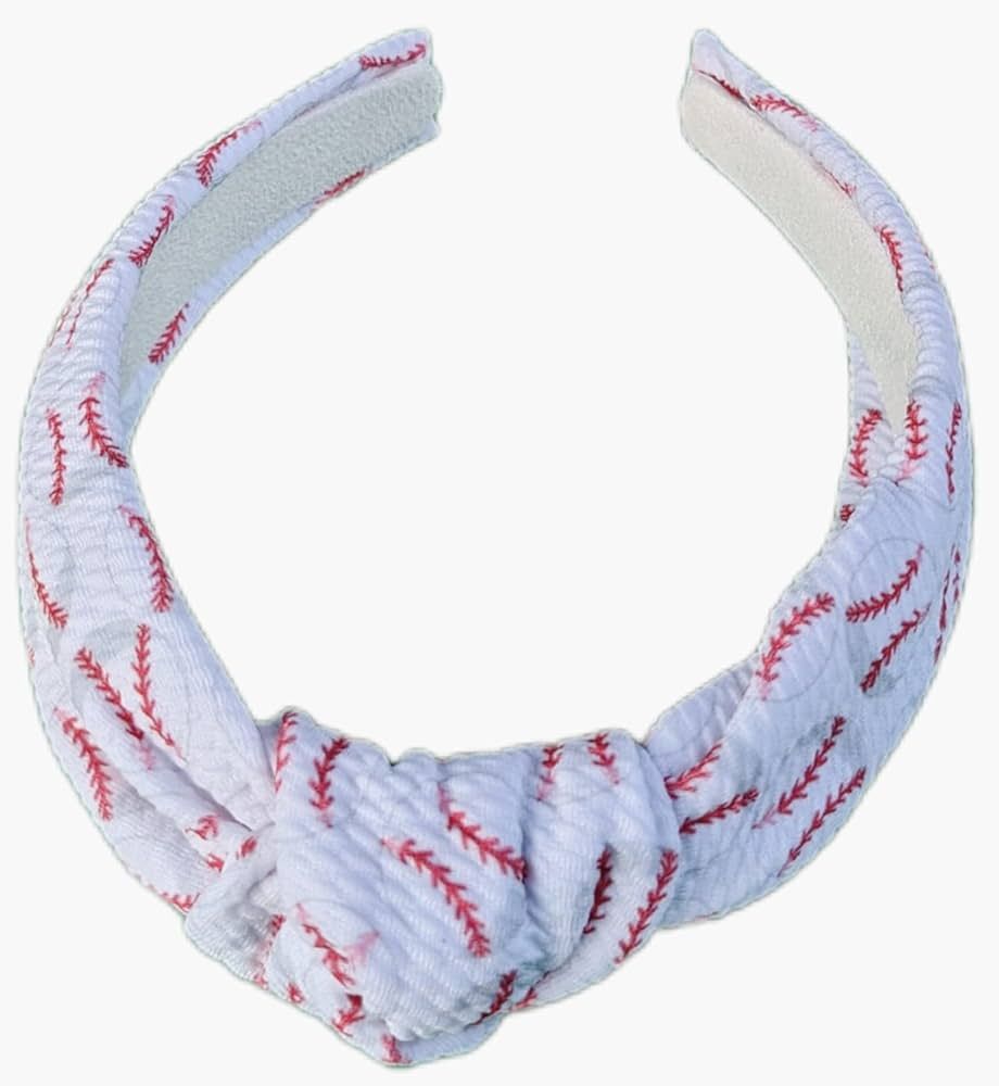 J&J Boutiques Baseball knotted Headband for Girls and Women | Amazon (US)