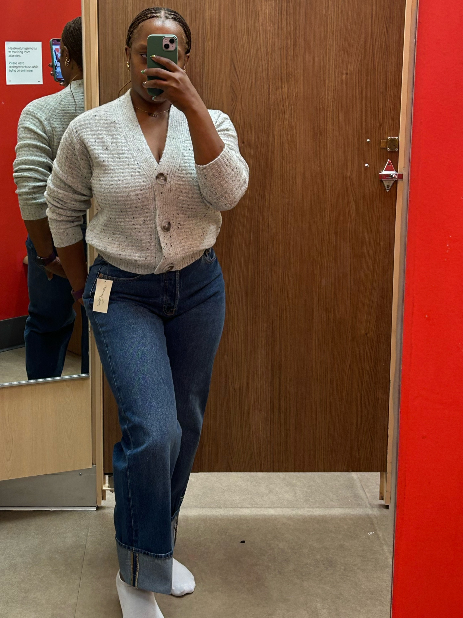 90s mid rise baggy jeans 