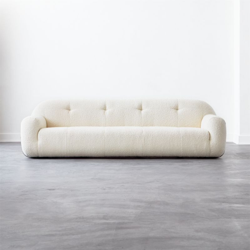Brace Cream Boucle Sofa + Reviews | CB2 | CB2