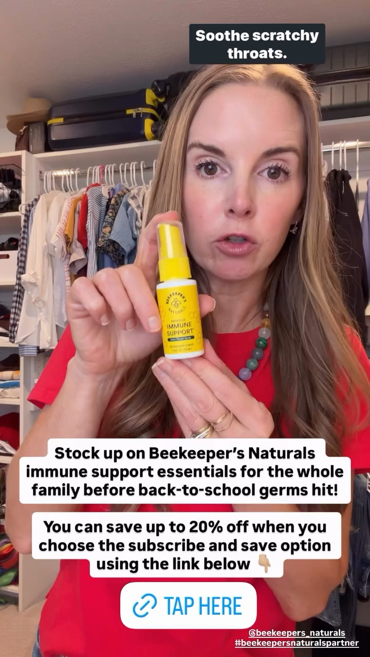 @beekeepers_naturals #beekeepersnaturalspartner
Back-to-school time is when I stock up on Beekeeper’s Naturals immune support! (You can get 20% off if you subscribe & save)