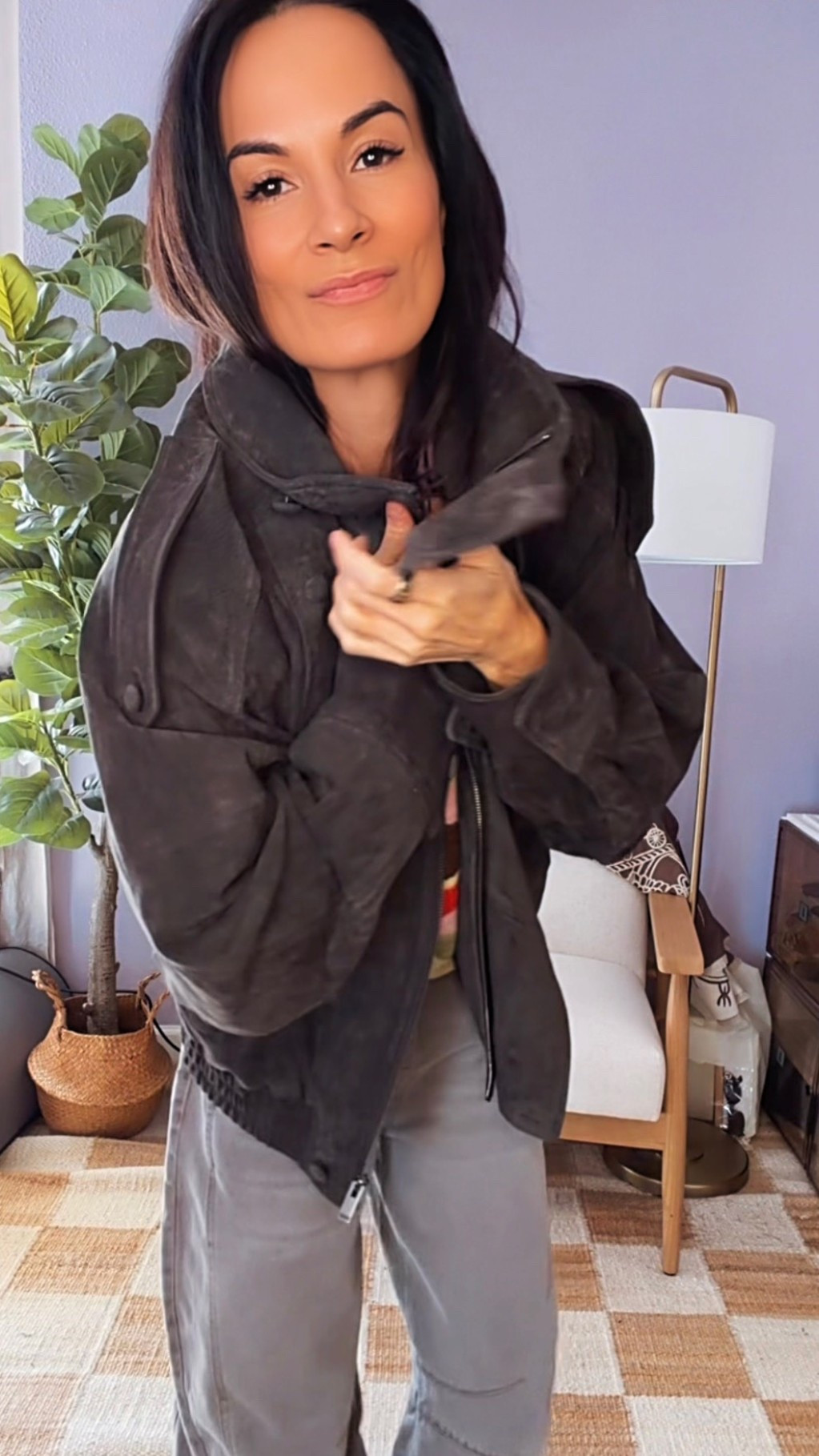 GRWM because apparently I’m wearing these barrel jeans on repeat 💅🏼

Same denim as yesterday — but today we’re doing cozy stripes + cool suede energy.

This is my favorite kind of outfit formula:
✔ comfy
✔ cute
✔ coffee-to-content-to-errands approved

Jacket is Zara but linked similar 🩶

#NicoleColeeStyle #GRWM #EverydayOutfits #CasualChic #Over40Style



#LTKootd #LTKdayinmylife #LTKgrwm