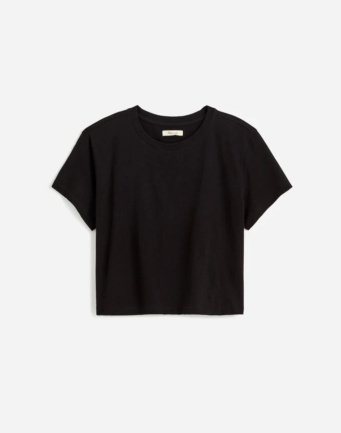 The Boxy-Crop Tee in Soft Slub | Madewell