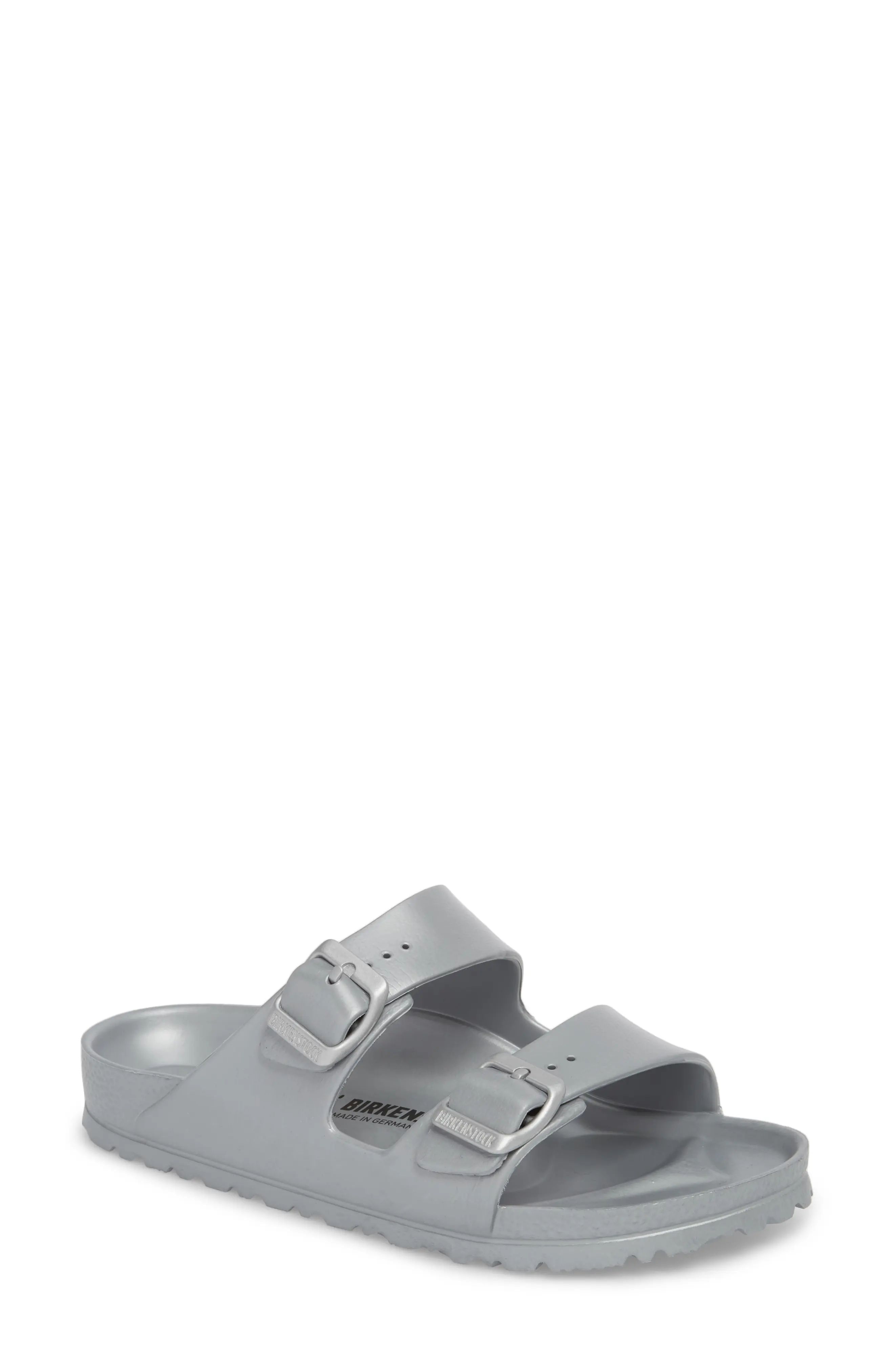 Women's Birkenstock Essentials Arizona Waterproof Slide Sandal, Size 5-5.5US / 36EU B - Metallic (No | Nordstrom