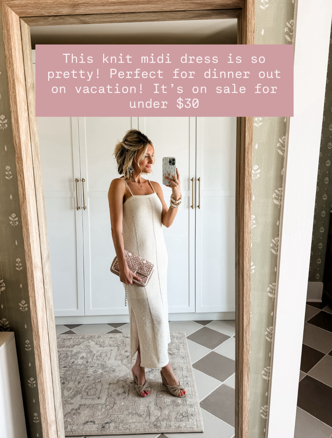 This knit midi dress is so pretty for dinner out on vacation! Currently on sale! Wearing a S!

Loverly Grey, Target sale, Memorial Day sale, knit dress, resort wear, vacation looks 

#LTKSaleAlert #LTKSeasonal