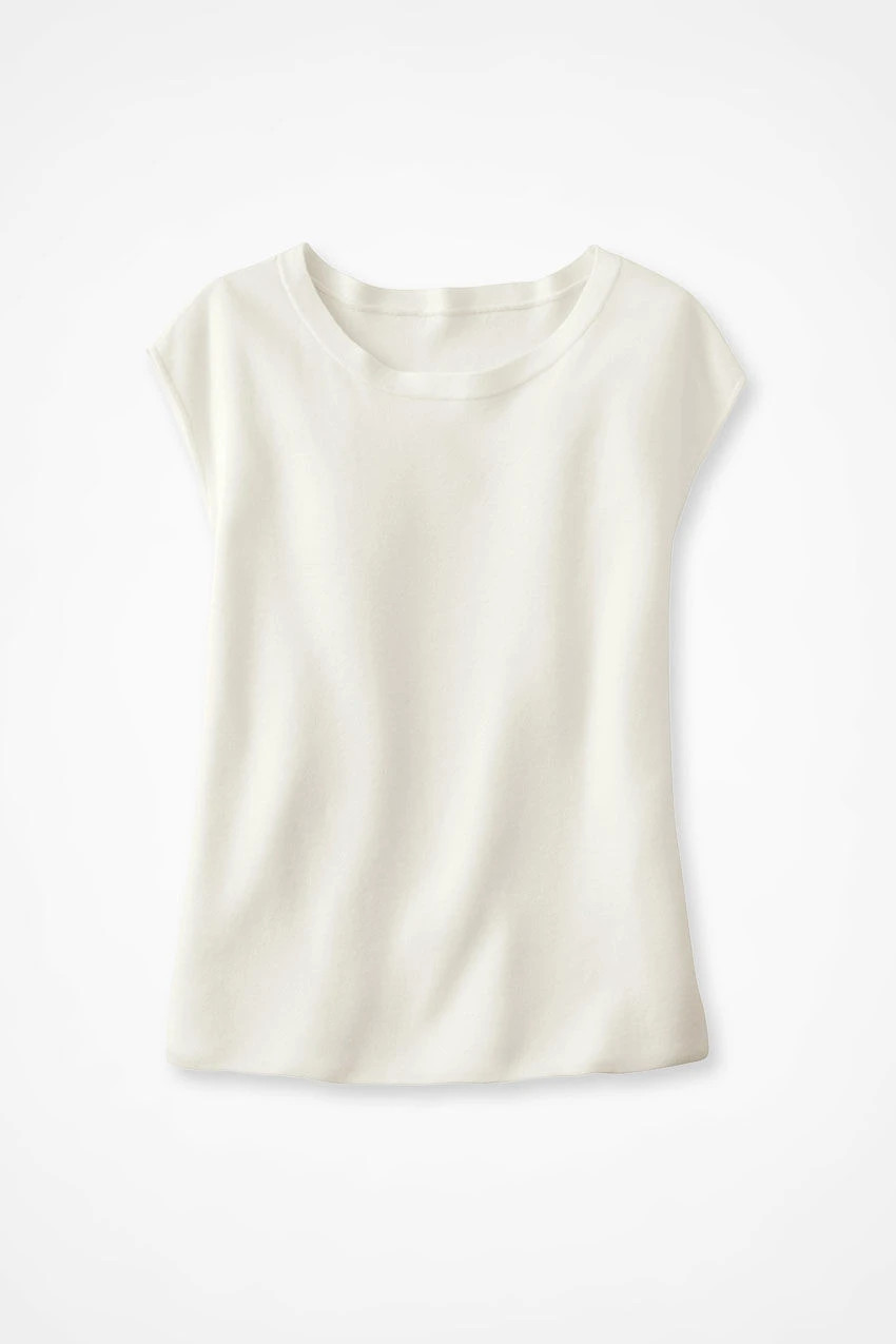 Cap-Sleeve Sweater Tee | Coldwater Creek