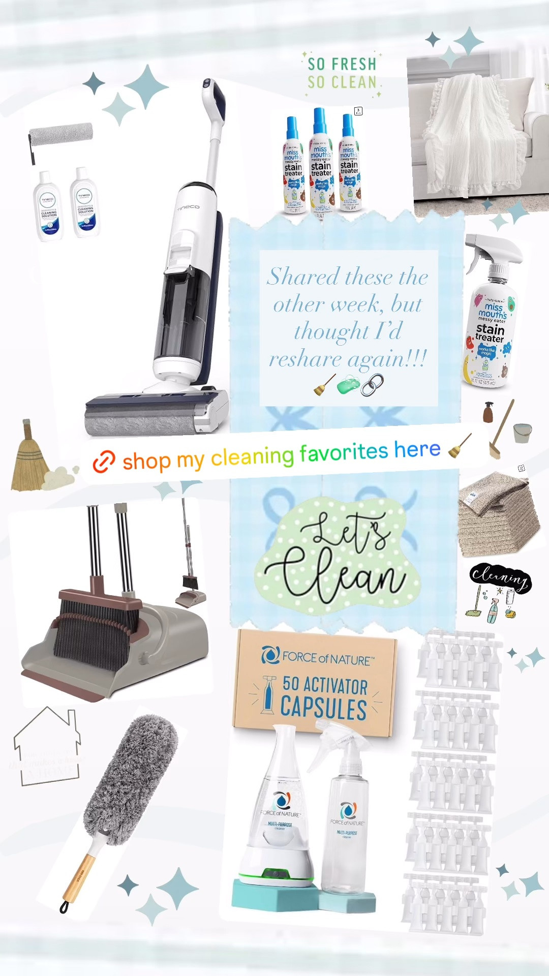 Shared these the other week, but thought I’d reshare again!!! 🧹🧼🔗