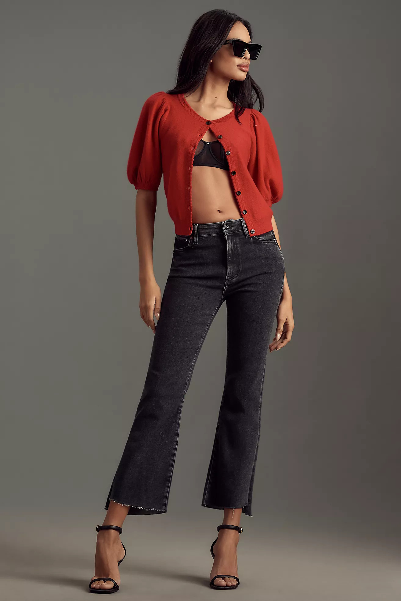 FRAME Le Crop Mini Boot Mid-Rise Jeans | Anthropologie (US)