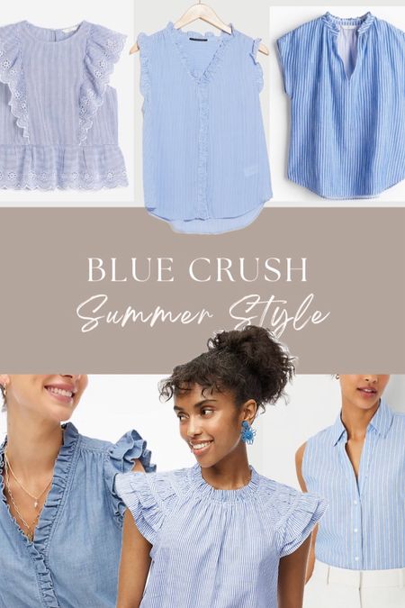 Cute, ruffly and feminine blouses for Memorial Day, 4th of July, any summer day really! 

#LTKFindsUnder50 #LTKSeasonal #LTKStyleTip